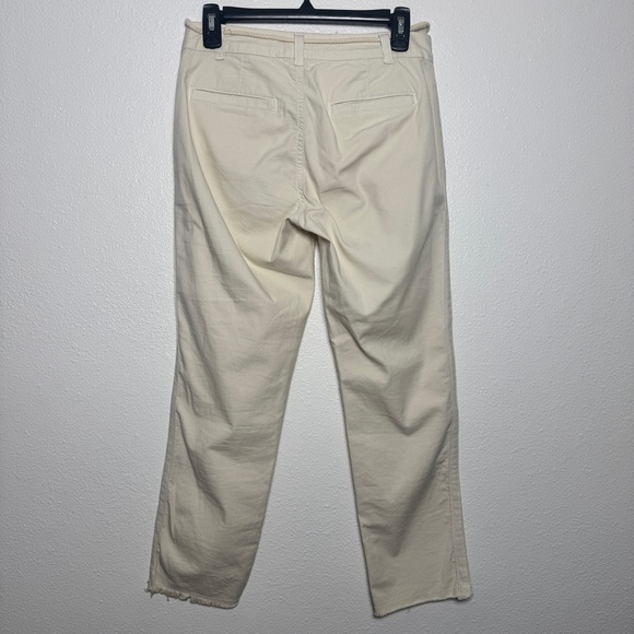 Sundry Le Soleil Tie Waist Chino Pants Beige Size 26 Cropped Anthropologie - Picture 3 of 5